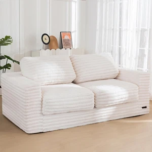 Giant Bean Bag Chair for Adults, Upholstered Loveseat Floor Sofa with Pillows an - Picture 1 of 9