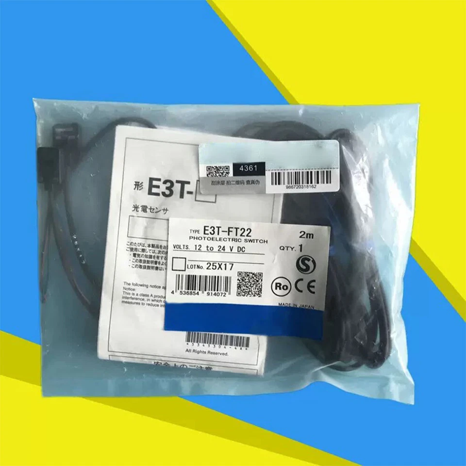 E3T-FT22 Photoelectric Switch Sensor For OMRON E3TFT22 12-24V DC - Image 1 of 1