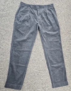 Polo Ralph Lauren Pleated Corduroy Chino Pants Men's 38x30 Battleship Gray - Picture 1 of 11