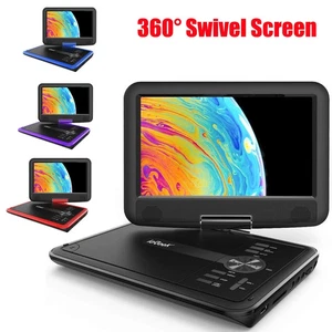 Reproductor de DVD portátil ieGeek de 11,5" pantalla giratoria HD sin región, compatible con entrada/salida AV - Imagen 1 de 13