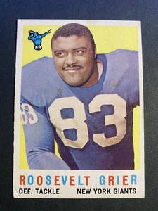 1959 Topps Football Roosevelt Grier New York Giants Card #29 (b) - Picture 1 of 2