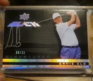 2013 Upper Deck Black Signatures Ernie Els Autograph/35 SP Golf - Picture 1 of 2