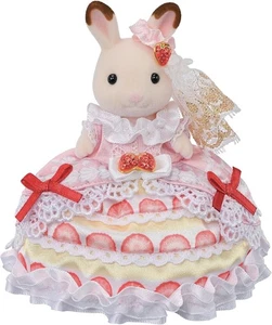 Sylvanian Families Figure – Happy Birthday Freya (Strawberry Cake Dress) - Picture 1 of 4