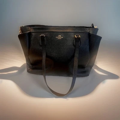 Coach Black Leather Baby Bag Tote Style A1732-F57786 Excellent Condition Clean - Image 1 of 4