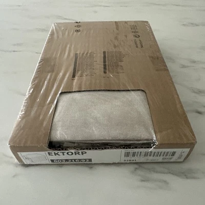 IKEA EKTORP Footstool Ottoman Cover Slipcover LOFALLET BEIGE 603.216.92 NEW NIB - Image 1 of 4