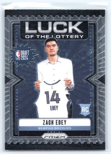 2024-25 Panini Prizm Luck of the Lottery Zach Edey Rookie Memphis Grizzlies #3 - Picture 1 of 2