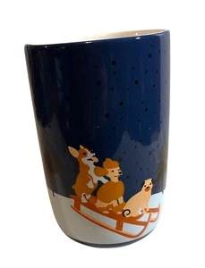 Davids Tea Mug Nordic Color Changing 16oz Ceramic With Winter Dog Sled Design - Picture 1 of 8