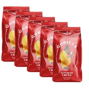 Gorilla Super Bar Crema Espresso Kaffeebohnen 5x 1 Kg Ganze Bohnen  - Bild 1 von 3