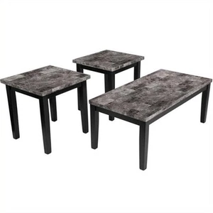 Ashley Furniture Maysville 3 Piece Occasional Table Set in Black - Picture 1 of 3