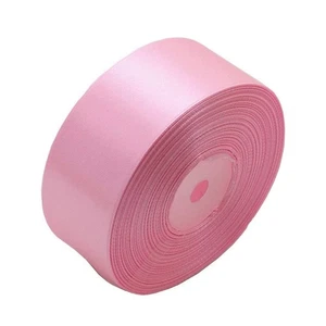 Single Face Satin Ribbon 1.5" 50 Yards Roll Pink for Gift Wrap DIY Bow - Picture 1 of 4