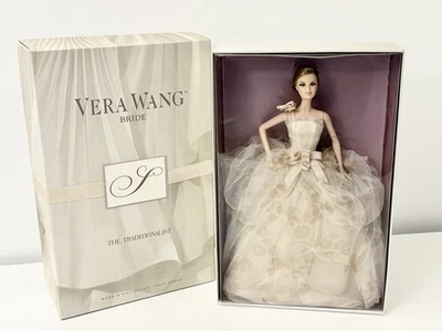 Barbie Vera Wang Bride The Traditionalist Doll Gold Label 2010 Mattel R4537 NRFB - Image 1 of 4