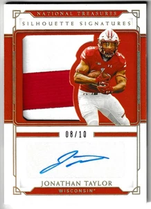 2021 National Treasures Patch Auto RPA Gold /10 Jonathan Taylor Colts Wisconsin - Picture 1 of 1