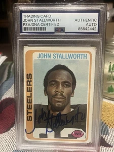 John Stallworth PSA DNA Signed 1978 Topps Rookie Autograph - Picture 1 of 1