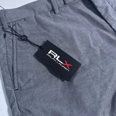 NEW RLX Ralph Lauren Men's Size 36 Tailored Fit Navy Oxford Golf Shorts - Image 1 of 4