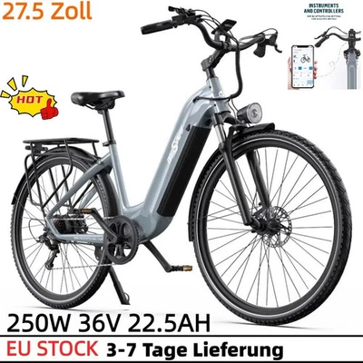 E-Bike OneSport OT05PRO 250W 36V 22.5Ah 27.5 Zoll Elektrofahrrad City Fahrrad