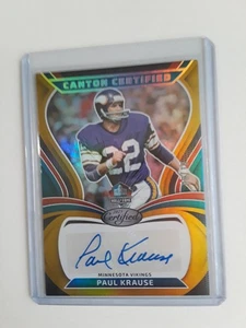 2025 CERTIFICADO PAUL KRAUSE LATA CERTIFICADO ORO SSP#8/10 AUTÓGRAFO-VIKING HOFER - Imagen 1 de 1