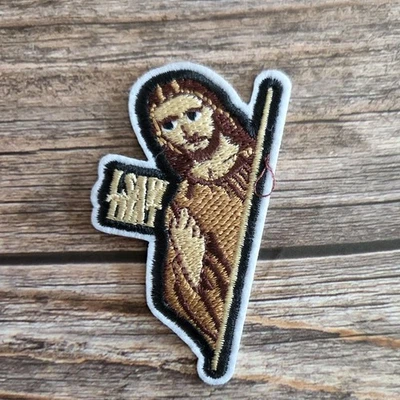 Jesus I Saw That Catholic Christian Church Religion Embroidered Iron On Patch - Image 1 of 2