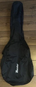 Maestro Gitarrenkoffer Reißverschluss Gigbag ~ schwarz Nylon mit Griff + Schultergurt - Bild 1 von 10