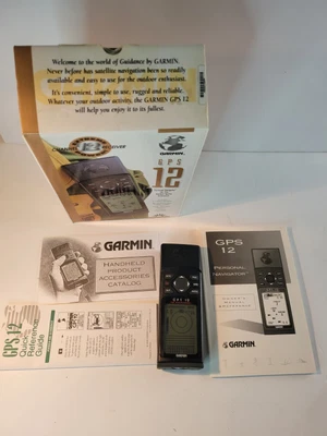 Garmin GPS 12 Handheld Personal Navigator With Box And Original Instructions - Image 1 of 4