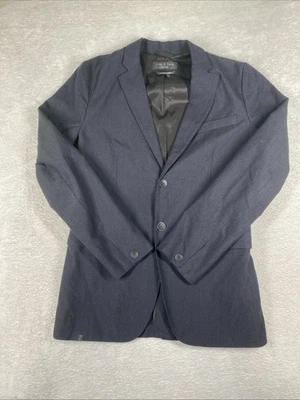 Chaqueta Blazer Rag & Bone Para Hombres Dos Botones Azul Mezcla Lana Talla 36 *Defecto* Foto 1 de 4