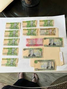 Lot of 14 Turkmenistan Banknotes – 10,000 to 1 Manat – Pre-2009 Obsolete Manat - Picture 1 of 1