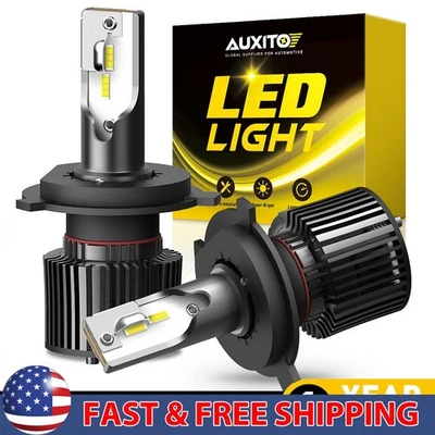 AUXITO H4 LED Headlight Conversion Bulb Hi-Lo Beam Lamp 6000K Super White 2/4/6X - Image 1 of 4
