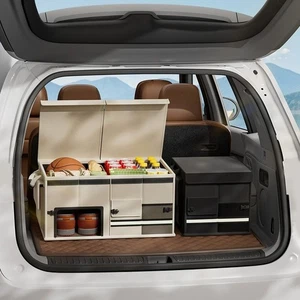 Foldable Car Storage Box Large Capacity Car Trunk Storage Camping Travel - Picture 1 of 15