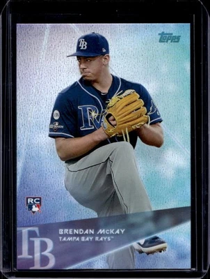 2020 Topps x Steve Aoki Brendan McKay RC Rainbow Foilboard Rookie #24 Rays - Image 1 of 2