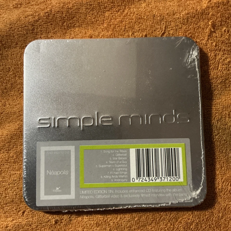 Simple Minds – Néapolis - Metallbox Chrysalis CD in a square metal tin NEW - Image 1 of 2