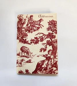 Covington Red Floral Mini Address Book 4"x2.75" Tiny - Picture 1 of 9