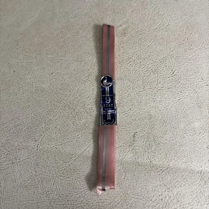 Vintage rosa Band mit silbernen Streifen Logo Siegel Balancierball - Bild 1 von 5