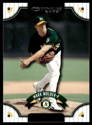 2002 Donruss Mark Mulder Oakland Athletics #110 - Image 1 of 2