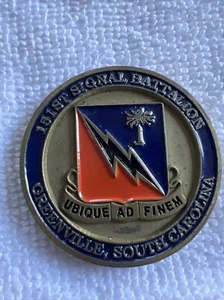151st signal battalion Greenville South Carolina Challenge Coin - Picture 1 of 7