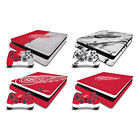 OFFIZIELLE NHL DETROIT RED WINGS VINYL SKIN FOR PS4 SLIM CONSOLE & CONTROLLER