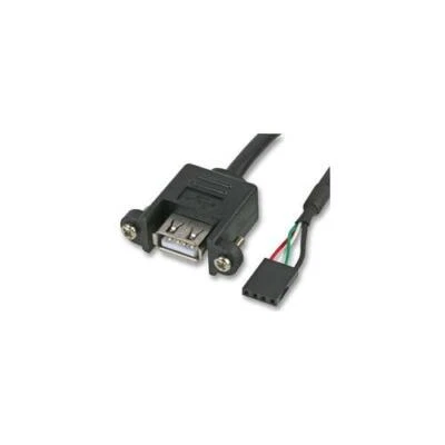 RT00585 AKASA AK-CBUB06-60BK LEAD INT HEADER TO USB A FEMALE EXT - Image 1 of 2