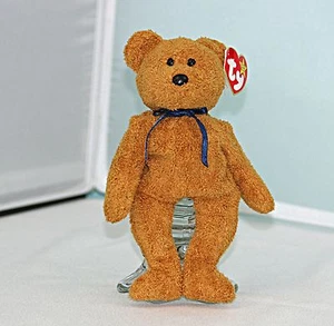 RARO Fuzz the Brown Bear TY Beanie Baby, 3 errori 1998 - Foto 1 di 7