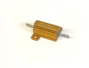 100 ohmios 20W 1% aluminio carcasa de alambre resistencia de potencia 20 vatios ohmios chasis Mt - Imagen 1 de 2