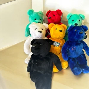 SALVINO'S BIG BAMMER'S (8) MLB 14" PLUSH BEAR FIGURES ! LQQK ! - Picture 1 of 4