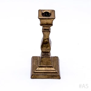 Vintage Candle Holder Single Arm Made Of Brass - Picture 1 of 12
