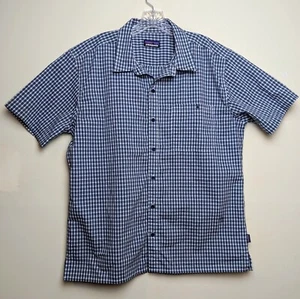 Patagonia Puckerware Seersucker Textured Plaid Button Front Shirt 53003 Large - Bild 1 von 6