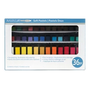 Artist's Loft Necessities Soft Pastels 36 Pack for Drawing Coloring Illustration - Picture 1 of 8