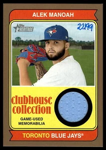 ALEK MANOAH 2023 Topps Heritage COLECCIÓN CLUBHOUSE RELIQUIA DORADA 22/99 AZULES ARRENDAJOS - Imagen 1 de 2