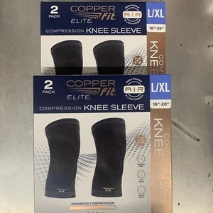 Copper Fit Elite Air Compression Knee Sleeve, 2 Sets  L/XL (16"-20") - Picture 1 of 3