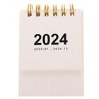  Biały papierowy kalendarz stołowy 2024 studencki kalendarz biurkowy