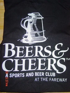 Beers & Cheers Hanes Grafik Shirt M Sports Club At The Fairway Stein Tasse schwarz - Bild 1 von 5