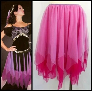 Handkerchief Fairy Lyrical SKIRT ONLY Fits AM-AXL Dance Costume Lavender/Fuchsia - Picture 1 of 5