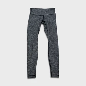 Lululemon Wunder Under Mid Rise Tight Damengröße 8 grau sportliche Yoga-Leggings - Bild 1 von 8