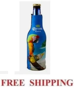 CORONA EXTRA MACAW PARROT 1 BEER BOTTLE KOOZIE COOLIE COOZIE COOLERS HUGGIE NEW - Picture 1 of 1