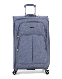 LONDON FOG Blue Heather 28in Bristol Softside Spinner - Picture 1 of 4