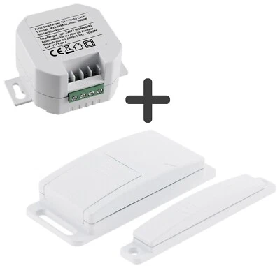 Funk Abluftsteuerung Fensterkontakt-Schalter Dunstabzugshaube Set UP Ofen Kamin - Bild 1 von 4